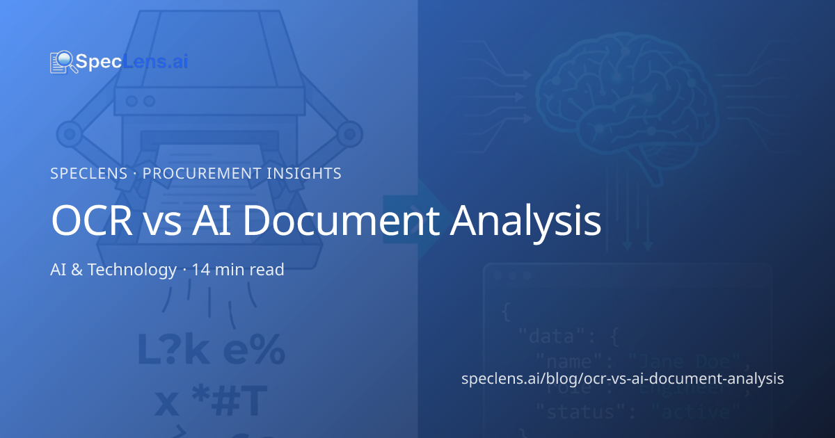 OCR vs AI Document Analysis | SpecLens