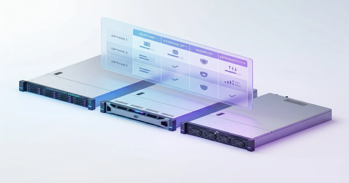 Enterprise server comparison across Dell PowerEdge, HPE ProLiant, and Cisco UCS for procurement teams